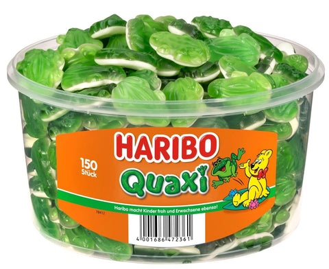 Haribo Quaxi Frösche Runddose 150 Stück