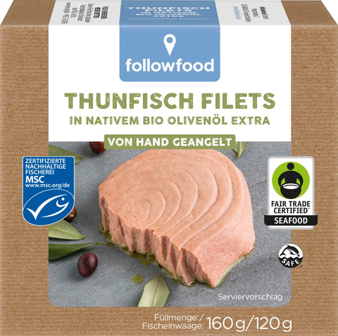 MSC Thunfisch Filets in Bio-Olivenöl 160g