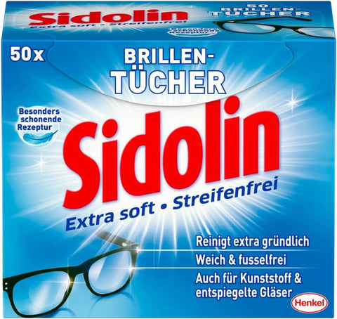Sidolin Brillenputztücher (50 Stück)