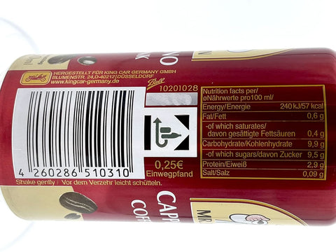 Mr. Brown Cappuccino Coffee Drink, inkl. Pfand, 24er Pack (24 x 250 ml)