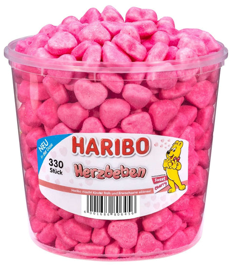 Haribo Herzbeben Runddose 330 Stück