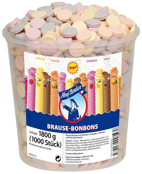 Frigeo Ahoj-Brause, 1000 Stück im Eimer (1,8kg)