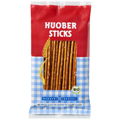 HUOBER bio Mini Sticks, Thekendisplay mit 30 x 40g Beutelchen