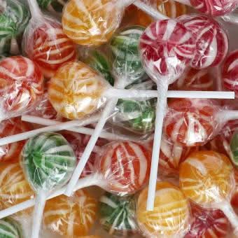 Küfa Limo-Lolly, 4 Geschmacksrichtungen, 100 Stück