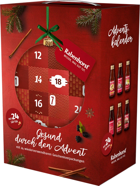 RABENHORST gesunder Saft Adventskalender 2025