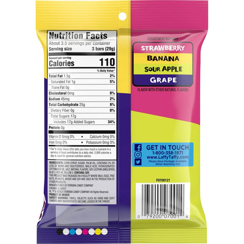 Laffy Taffy Fruit Candy Assorted 99g