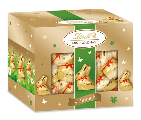 Lindt Schokolade Mini Goldhasen | 200 g | 20 x 10 g