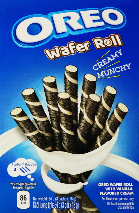Oreo Wafer Roll Creamy Munchy Vanilla 54g