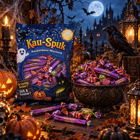 Kau-Spuk Kaubonbon-Mischung 750g – Süße & Fruchtige Kaubonbons – Halloween Süßigkeiten
