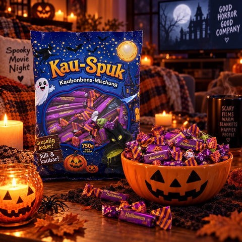 Kau-Spuk Kaubonbon-Mischung 750g – Süße & Fruchtige Kaubonbons – Halloween Süßigkeiten