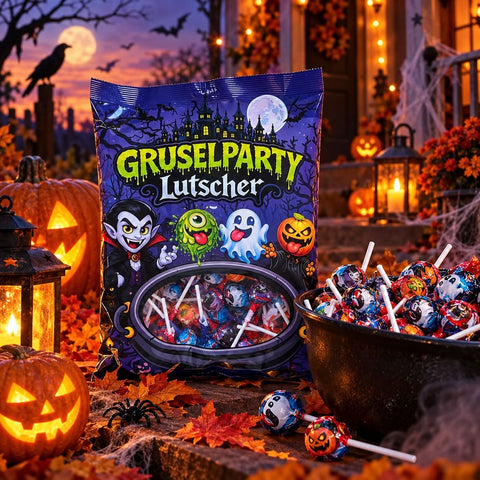 Gruselparty Lutscher Mix 750g – Süße & Saure Lollies gemischt – Halloween Süßigkeiten