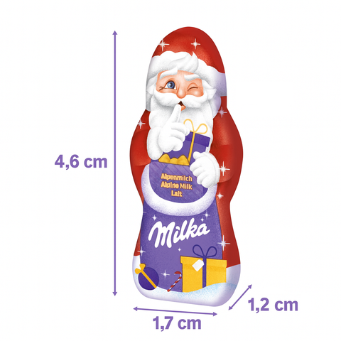 Milka Mini Weihnachtsmänner im Bulk-Karton – ca. 160 Stück (1,5 kg)