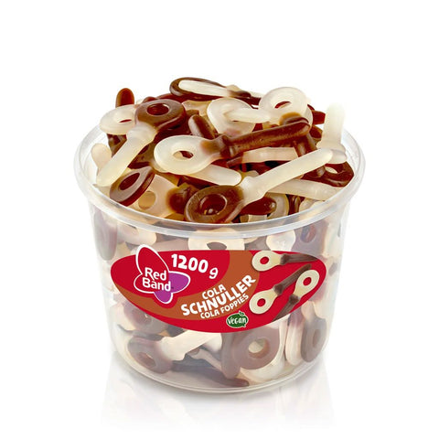 Red Band Cola Schnuller Vegan Dose 1,2kg - bei Prime-Store Süßigkeiten im Schnellversand