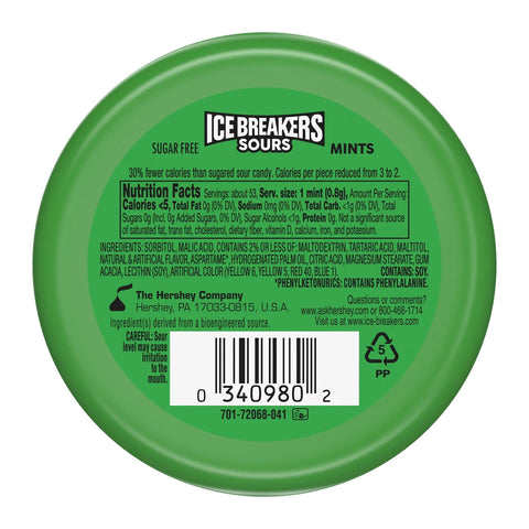 Ice Breakers Sours Green Apple-Watermelon-Tangerine sugarfree 42g