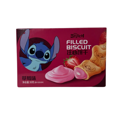 Binqi Stitch Kekse mit Erdbeerfüllung 50g
