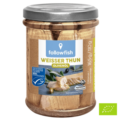 Followfood Weißer Thun in Bio-Olivenöl 165g - DE-ÖKO-006