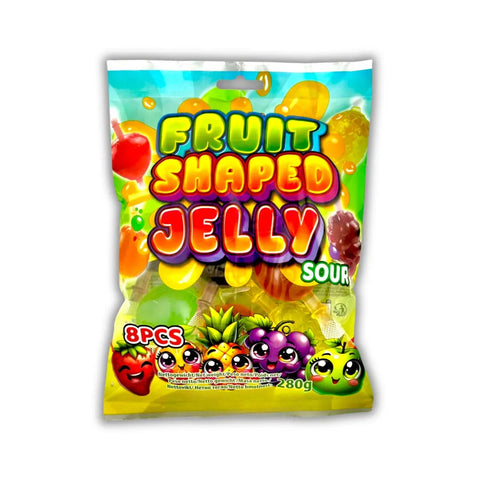 Fruit Shaped Jelly Sour Beutel 280g