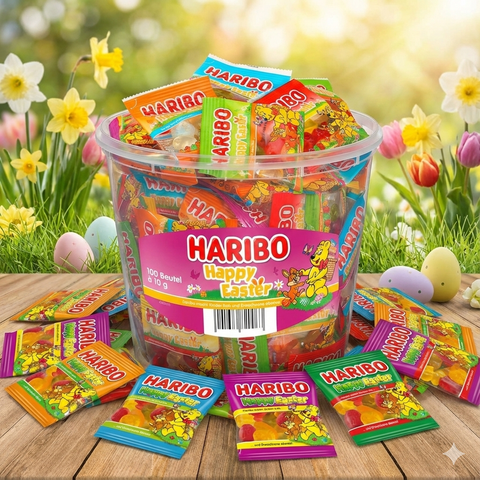 Haribo Happy Easter Oster-Fruchtgummi 100 Beutel 1kg
