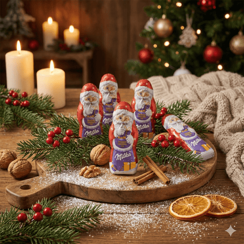 Milka Mini Weihnachtsmänner im Bulk-Karton – ca. 160 Stück (1,5 kg)