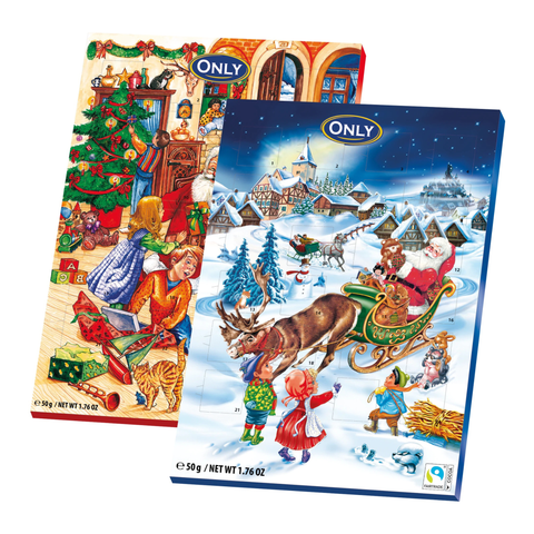 Only Milchschokolade Adventskalender 50g