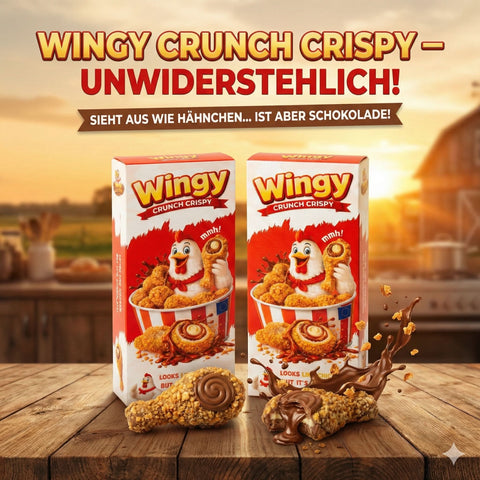 Wingy Crunch Crispy Schokolade 50g – Fun Snack