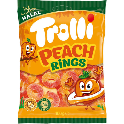 Trolli Halal Peach Rings 100g