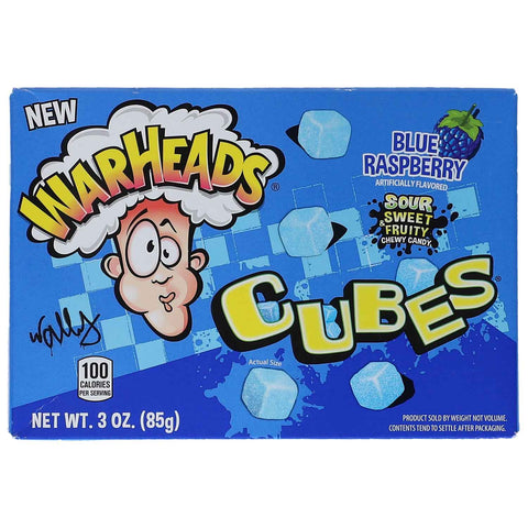 Warheads Cubes Blue Rasperry Sour 85g